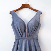 Load image into Gallery viewer, The Cailey Iridescent Sleeveless Gown - WeddingConfetti