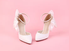 Load image into Gallery viewer, The Eloise White Pearl Heels