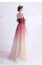 Load image into Gallery viewer, The Kristen Off Shoulder Ombre Pink Gown