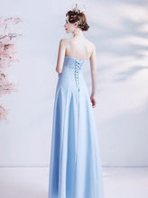 Load image into Gallery viewer, The Kera Sky Blue Tube Gown