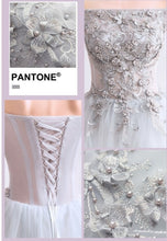Load image into Gallery viewer, The Kimberly Off Shoulder Grey Gown