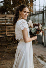 Load image into Gallery viewer, The Haisley Wedding Bridal Separates Cropped Top & Skirt (Customisable)