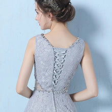 Load image into Gallery viewer, The Eugenia Red / Grey Sleeveless Cocktail Dress - WeddingConfetti