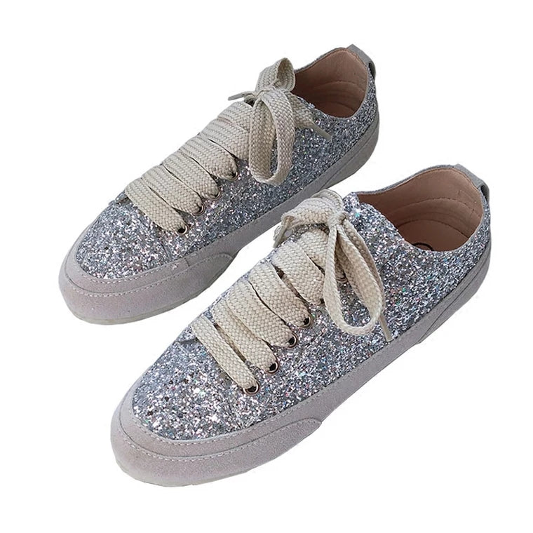 Wedding 2025 glitter sneakers