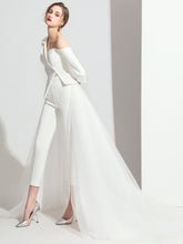 Load image into Gallery viewer, The Titiana Long Sleeve White / Black Separates