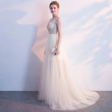 Load image into Gallery viewer, The Sophiela Glittery Sleeveless Sequins Gown (Available in 2 colours) - WeddingConfetti