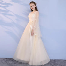 Load image into Gallery viewer, The Lorraine Grey / Champagne Bridesmaid Dress (Available in 2 colours) - WeddingConfetti