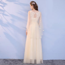 Load image into Gallery viewer, The Lorraine Grey / Champagne Bridesmaid Dress (Available in 2 colours) - WeddingConfetti