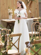Load image into Gallery viewer, The Ragnhild Wedding Bridal Off Shoulder Bow Gown