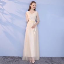 Load image into Gallery viewer, The Lorraine Grey / Champagne Bridesmaid Dress (Available in 2 colours) - WeddingConfetti