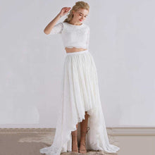 Load image into Gallery viewer, The Serena Wedding Bridal Separates Cropped Top and Skirt
