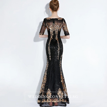 Load image into Gallery viewer, The Perise Black Long Sleeves Dress - WeddingConfetti