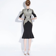 Load image into Gallery viewer, The Pezice Black Long Sleeves Dress - WeddingConfetti