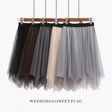 Load image into Gallery viewer, The Lorraine Bridesmaid Layered Tulle Skirt - WeddingConfetti