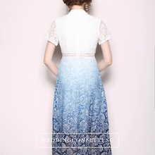 Load image into Gallery viewer, The Evita Lace Short Sleeves Dress - WeddingConfetti