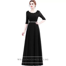Load image into Gallery viewer, The Sophella Royal Blue / Bright Red / Wine Red / Black Dress - WeddingConfetti