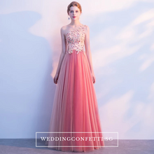 Load image into Gallery viewer, The Cherry Pink One Shoulder Dress - WeddingConfetti