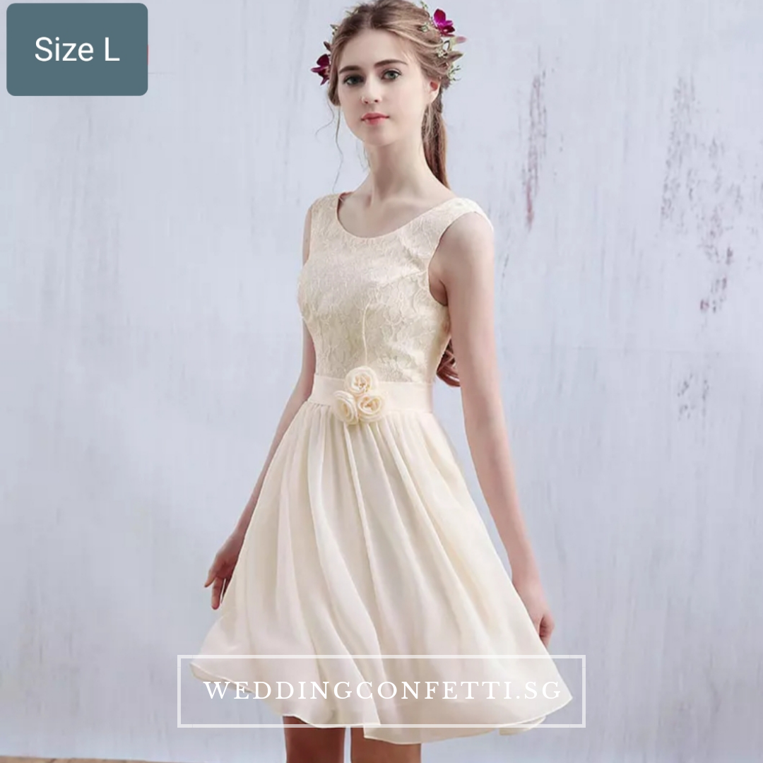 Champagne color 2025 dress short
