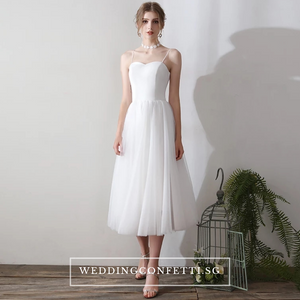 The Zelda Wedding Bridal White Two Piece Dress - WeddingConfetti