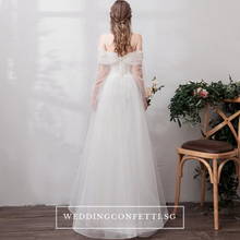 Load image into Gallery viewer, The Sephina Wedding Bridal Bohemian White Dress / Gown - WeddingConfetti