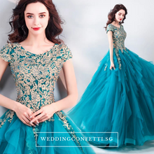 Load image into Gallery viewer, The Antheria Tiffany Sleeveless Ball Gown - WeddingConfetti