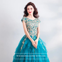 Load image into Gallery viewer, The Antheria Tiffany Sleeveless Ball Gown - WeddingConfetti