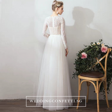 Load image into Gallery viewer, The Jerena Wedding Bridal Long Sleeves Gown - WeddingConfetti