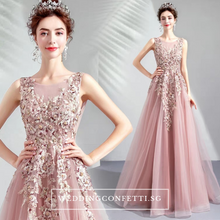 Load image into Gallery viewer, The Lovelia Pink Sleeveless Gown - WeddingConfetti