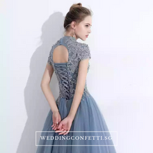 Load image into Gallery viewer, The Ariana Champagne / Blue / Red Tulle Lace Gown (Available in 3 Colours) - WeddingConfetti