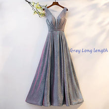 Load image into Gallery viewer, The Cailey Iridescent Sleeveless Gown - WeddingConfetti