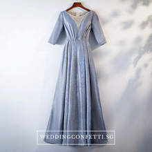 Load image into Gallery viewer, The Cailey Iridescent Long Sleeves Gown (Available in 4 colours) - WeddingConfetti