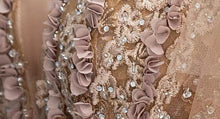 Load image into Gallery viewer, The Charlene Champagne Tulle Gown - WeddingConfetti