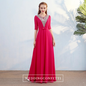 The Kassandra Wedding Bridal Purple / Red / White / Navy Blue / Sky Blue Bridesmaid Dress - WeddingConfetti