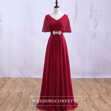 Load image into Gallery viewer, The Klaris Short Sleeves Chiffon Dress - WeddingConfetti
