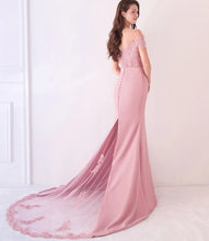 Load image into Gallery viewer, The Fremonte Off Shoulder Gown - WeddingConfetti