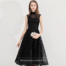 Load image into Gallery viewer, The Lorelie High Collar Lace Sleeveless Dress (Available in 2 colours) - WeddingConfetti