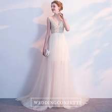 Load image into Gallery viewer, The Sophiela Glittery Sleeveless Sequins Gown (Available in 2 colours) - WeddingConfetti