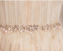 Load image into Gallery viewer, The Penelopia Champagne Halter Gown - WeddingConfetti
