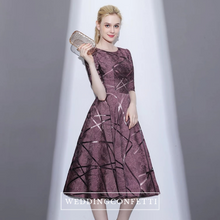 Load image into Gallery viewer, The Pennylia Short Sleeves White/Red/Purple Dress (Available in 3 colours) - WeddingConfetti