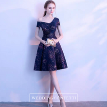 Load image into Gallery viewer, The Thalia Off Shoulder Dress (Available in 3 colours) - WeddingConfetti