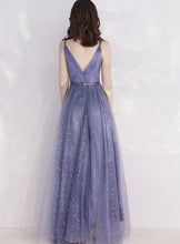 Load image into Gallery viewer, The Canopus Blue Sleeveless Star Gown - WeddingConfetti