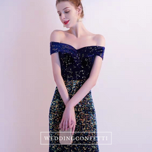 Load image into Gallery viewer, The Etsy Off Shoulder Glitter Gown - WeddingConfetti