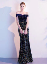 Load image into Gallery viewer, The Etsy Off Shoulder Glitter Gown - WeddingConfetti
