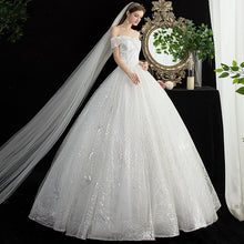 Load image into Gallery viewer, The Delaine Wedding Bridal Off Shoulder Gown
