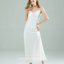 Load image into Gallery viewer, The Franca White Satin Dress