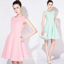 Load image into Gallery viewer, The Hailey White / Pink / Mint Green Sleeveless Dress