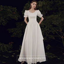 Load image into Gallery viewer, The Penelope Wedding Bridal Short Sleeve Dress