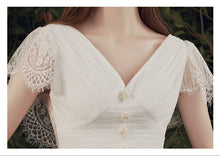 Load image into Gallery viewer, The Paisleigh Wedding Bridal Cap Sleeves Gown