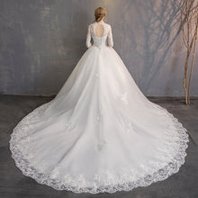 Load image into Gallery viewer, The Allison Wedding Bridal Cheongsam High Collar Gown
