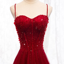 Load image into Gallery viewer, The Valent Sleeveless Red Gown